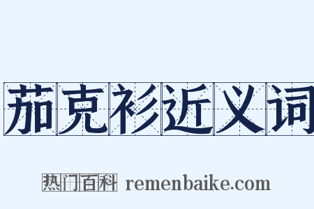 茄克衫近义词是什么意思的图片